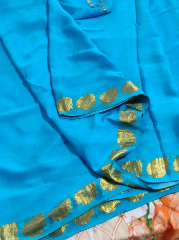 Elegant Blue Saree