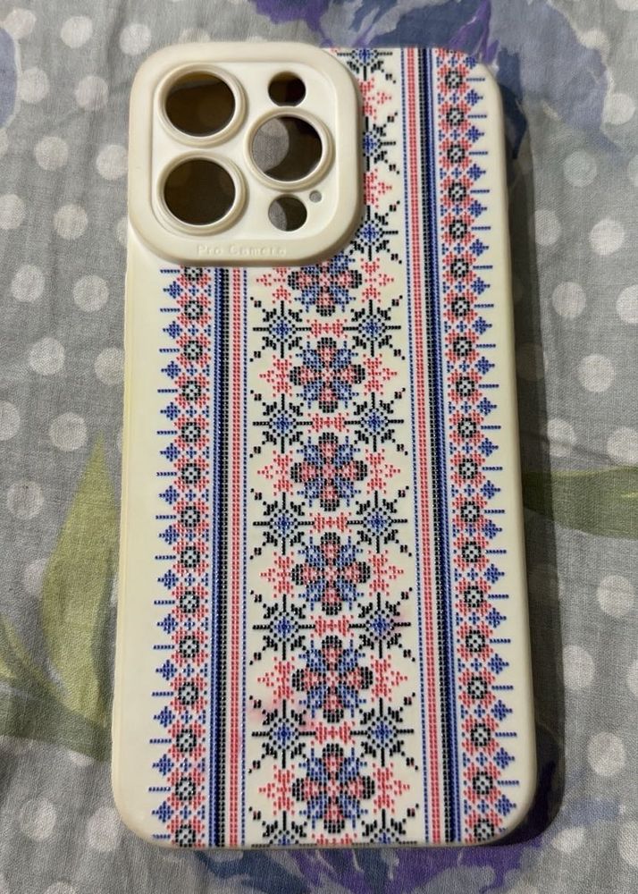 Patterned I phone 15 pro max back cover case