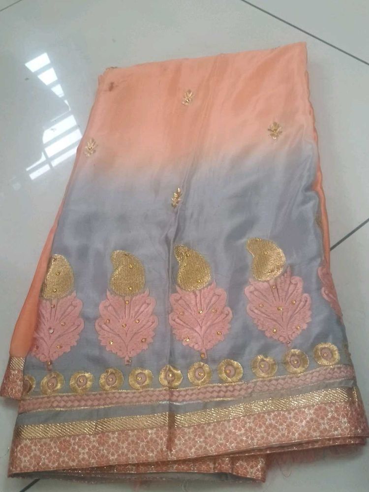 Elegant Embroidered Sari