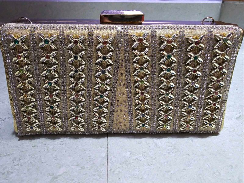 GOLD Party Wear Clutch