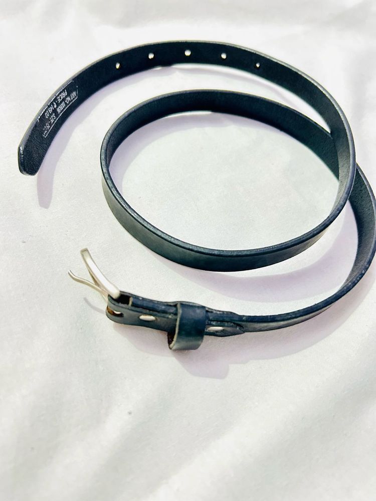 LADIES LEATHER BELT (BLACK)