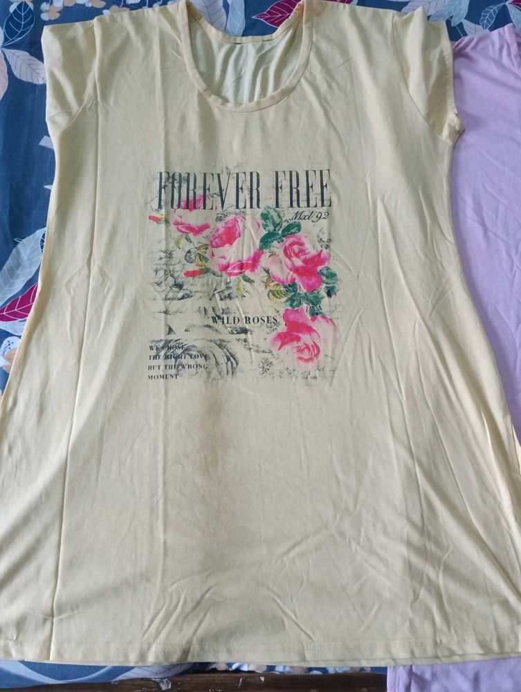 Floral Graphic T-Shirt Dress