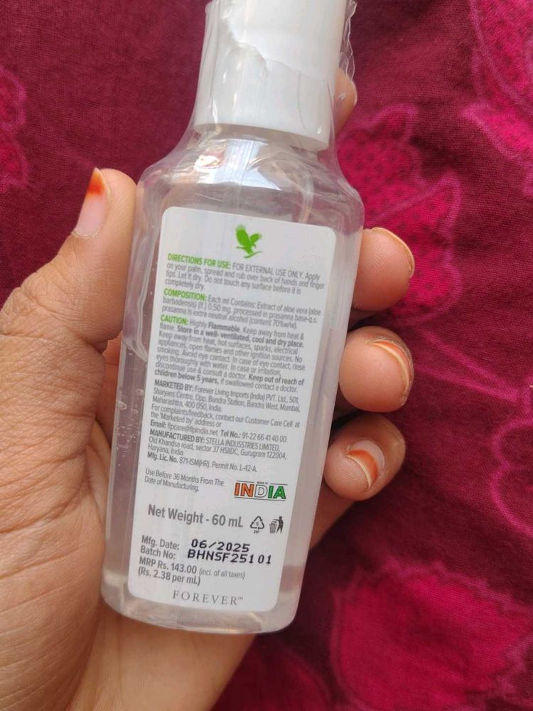 Forever Living Hand Sanitizer