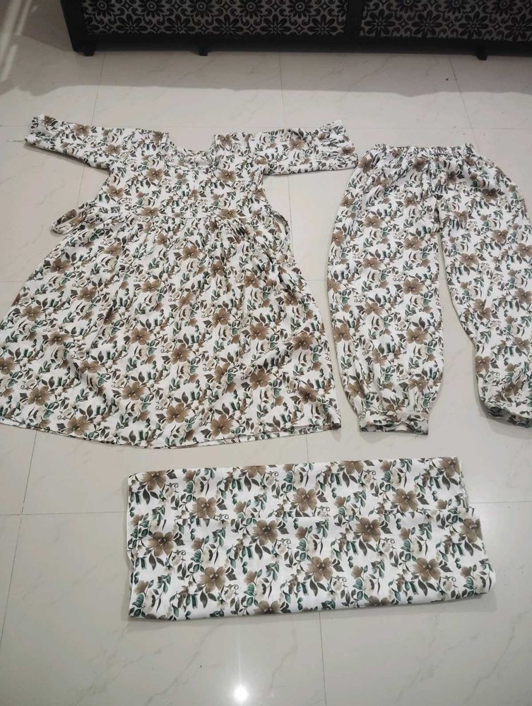 Floral Print Pajama Set