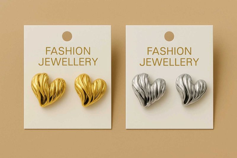 Combo Of 2 Heart Stud Earrings