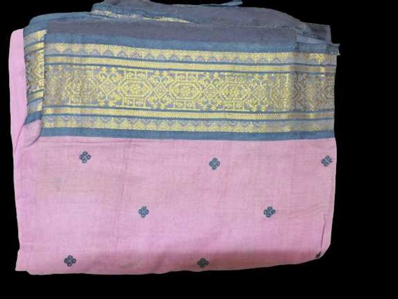 Elegant Pink cotton Saree