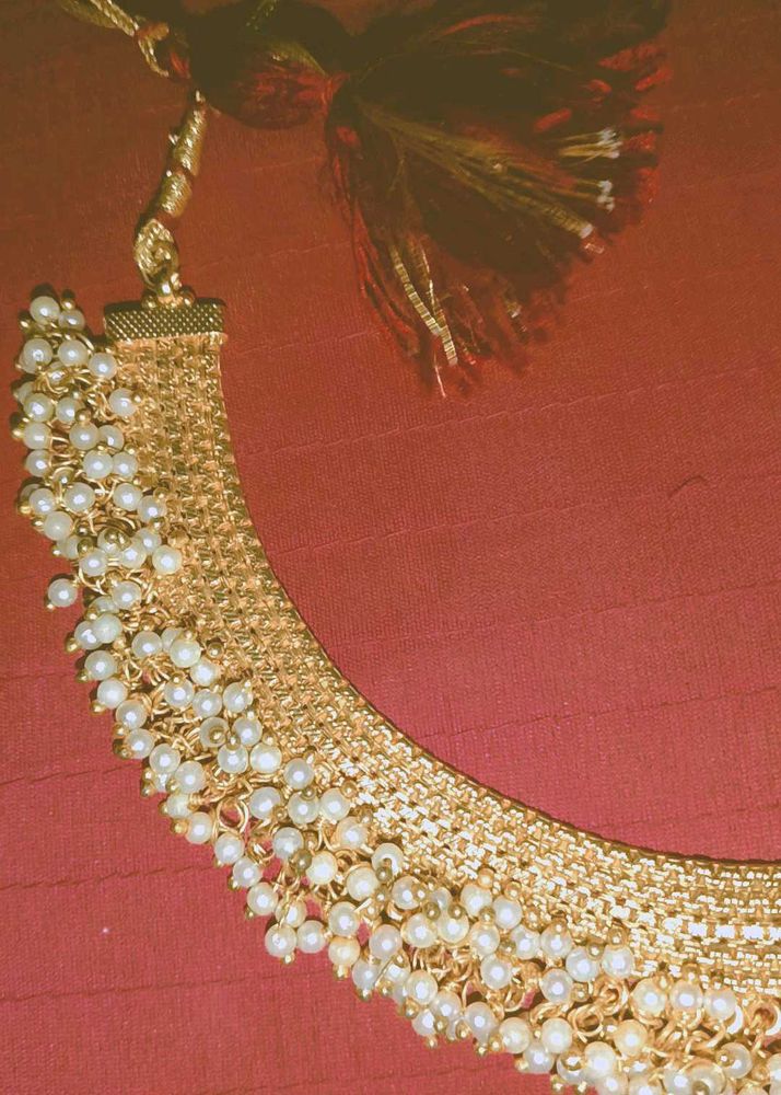 Maharani Necklace, Gold-Plated Jewellery,Pearl