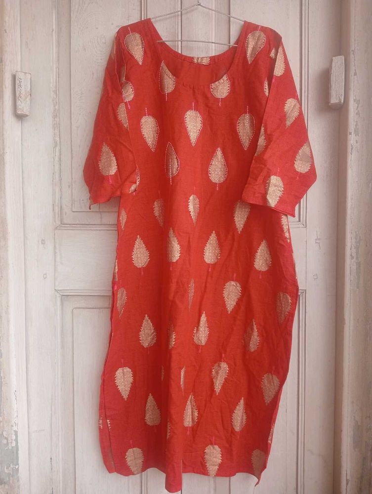 New Hand Kantha Stitch Cotton Kurti