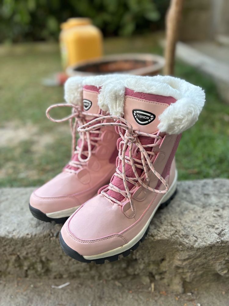 Pink Winter Boots