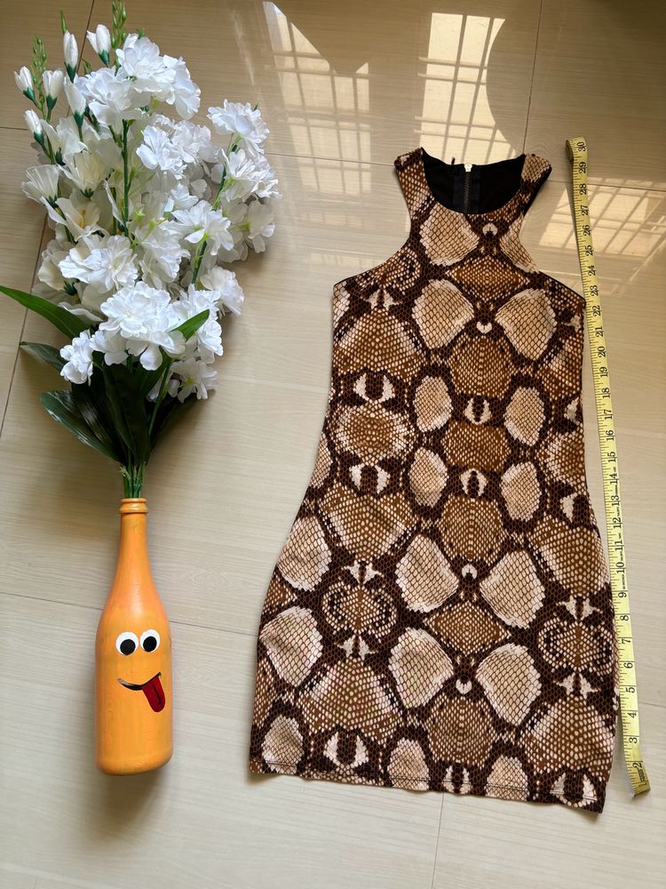 Animal Printed Bodycon Dress