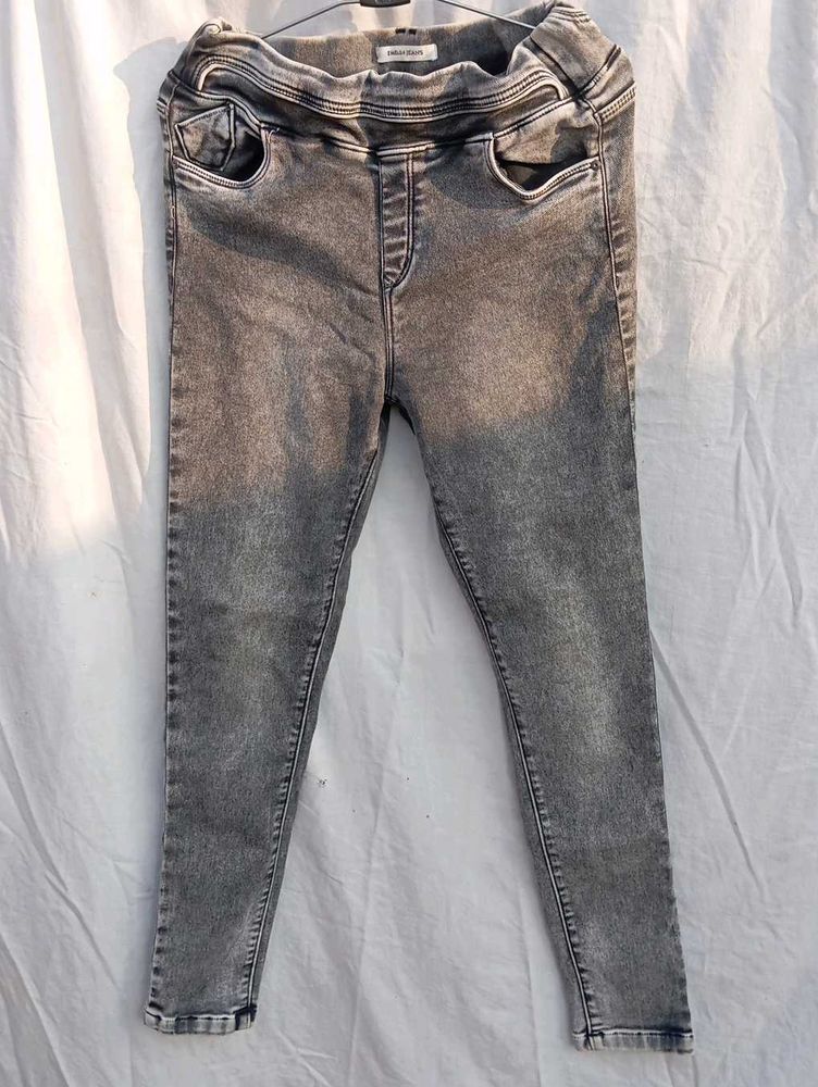 Gray Denim Jeggings
