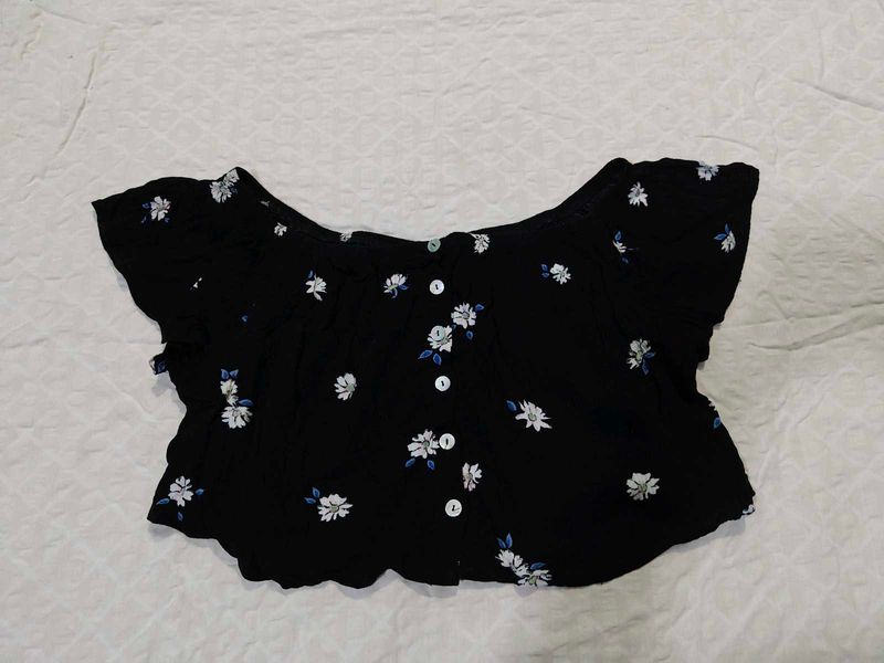 Floral Print Off-Shoulder Top