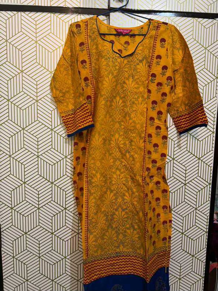 Elegant Yellow Kurta L Size