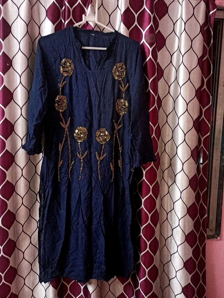 Elegant Blue Kurta with trouser