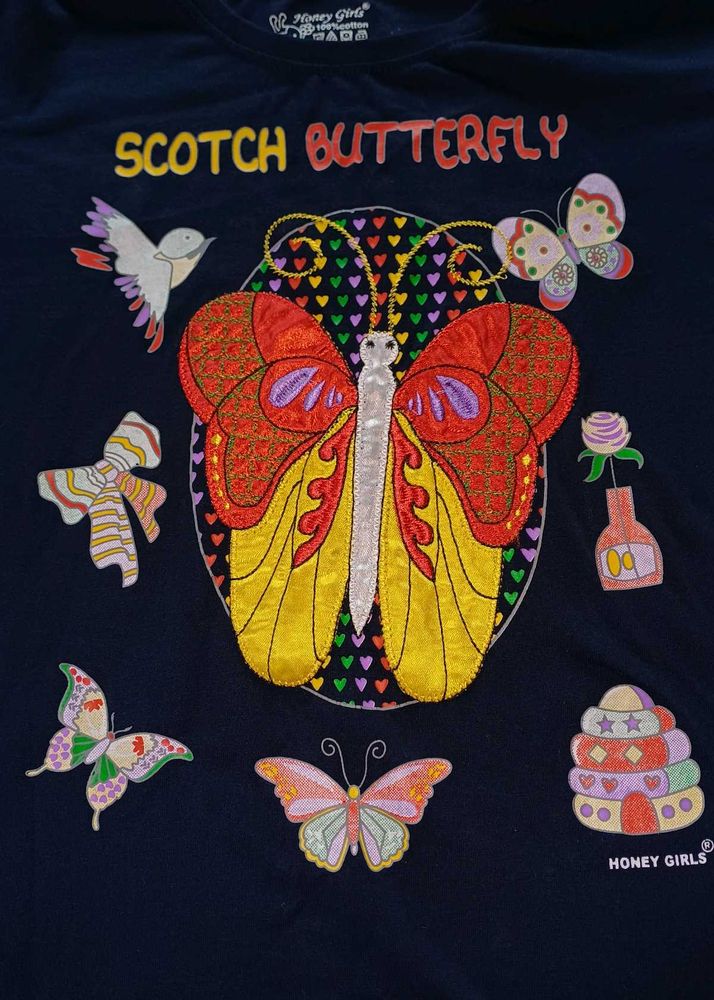 Honey Girls Butterfly Graphic Tee