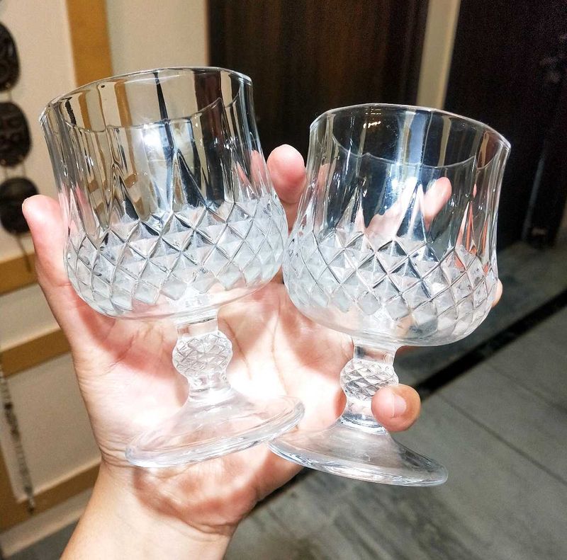Crystal Wine Glasses (Set of 2)
