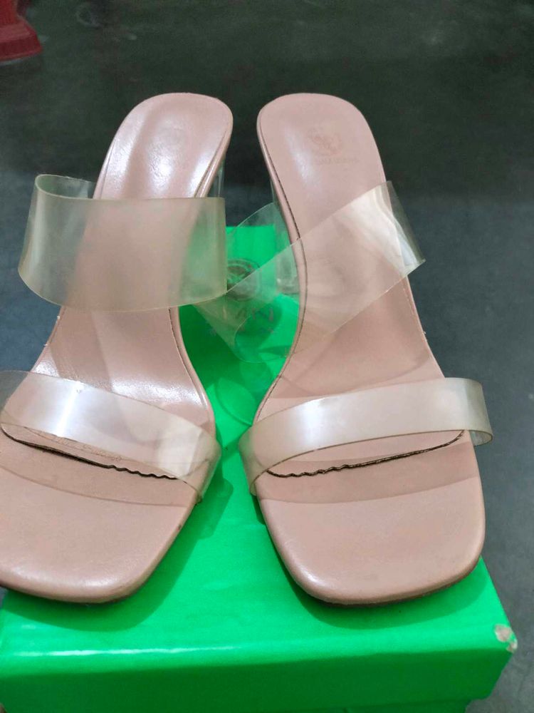 Clear Strap Heels