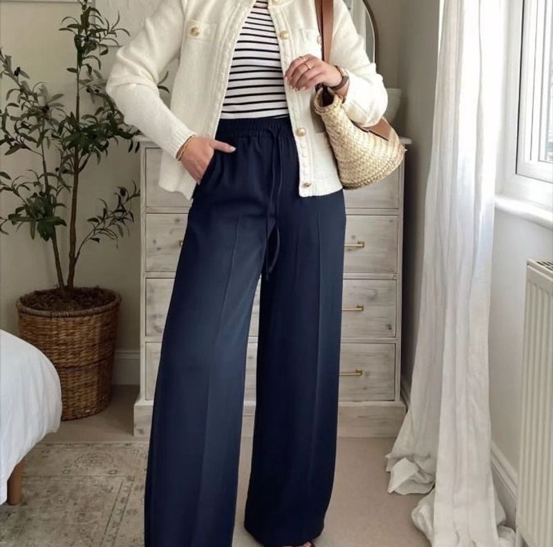 Zara Belted Linen Trousers