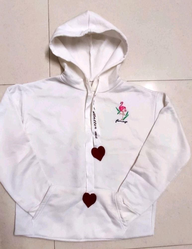 Women&#39;s White Hoodie