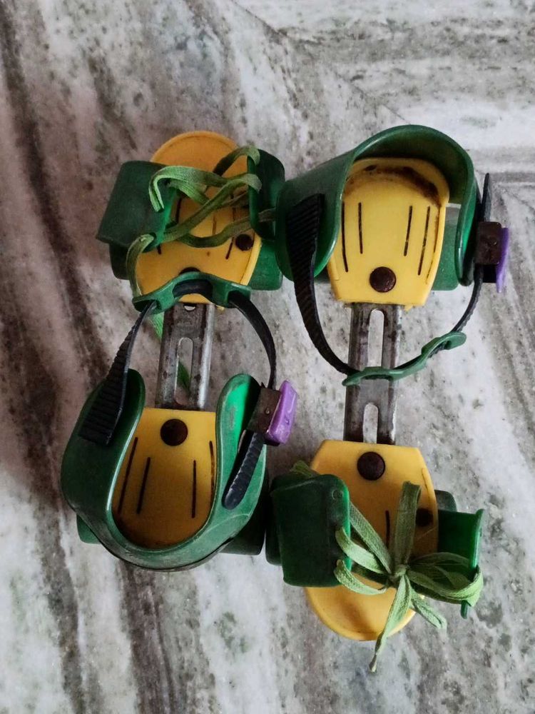 Vintage Green &amp; Yellow Foot Abduction Orthosis