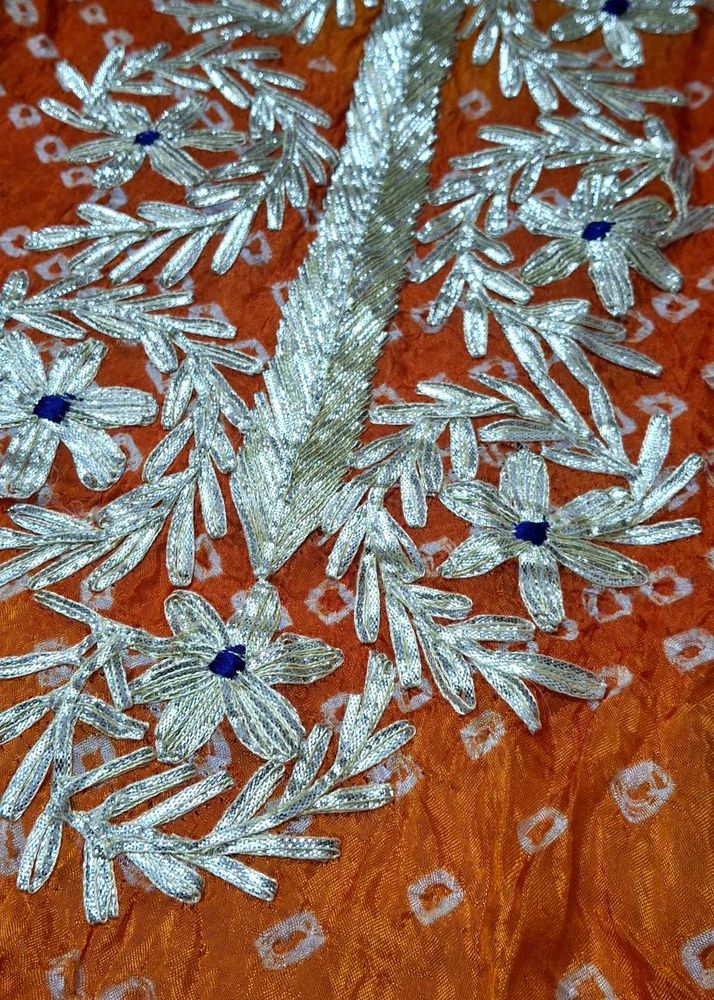 Bandhani gotta dress