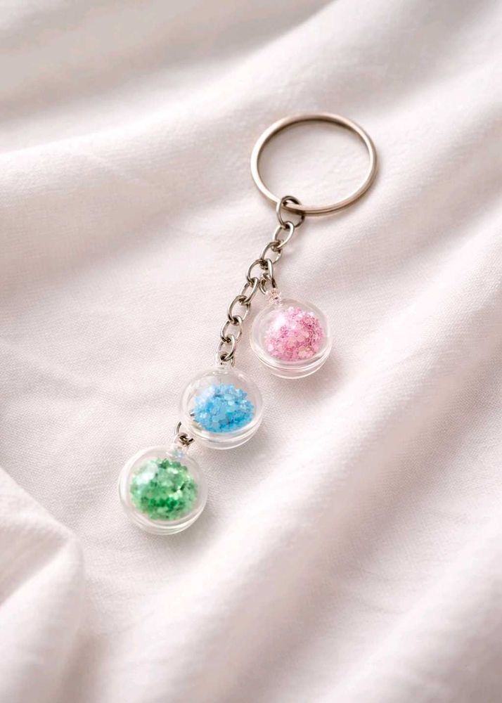 Cute Colorful Ball Keychain