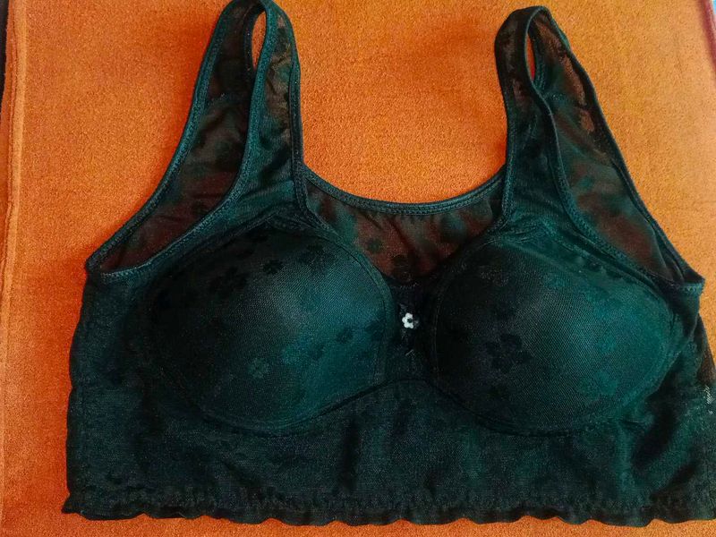 Vintage Black Lace Bra Top