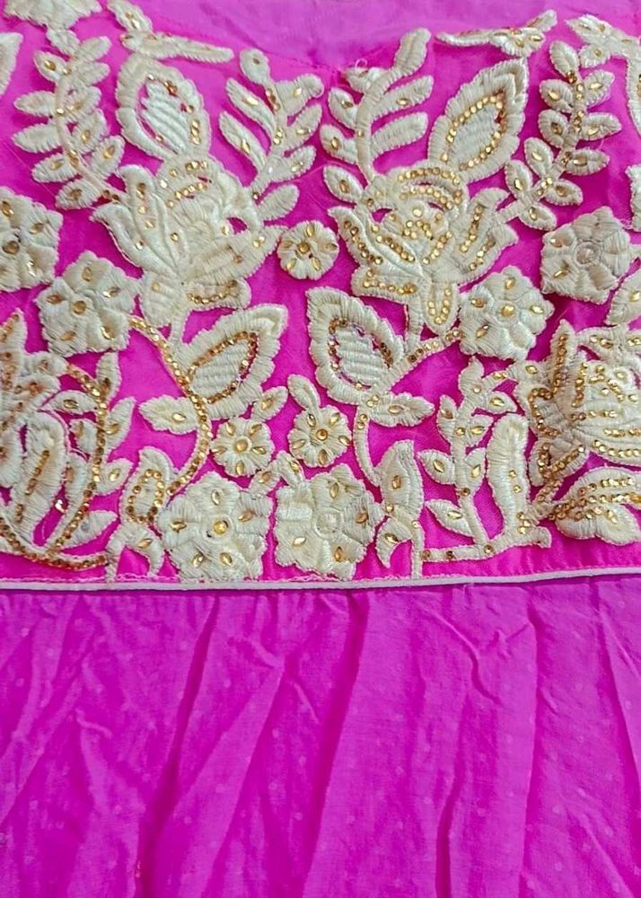 Pink Embroidered Gown