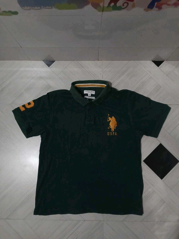 USPA Green Polo T-Shirt