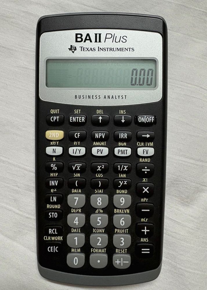 Financial Calculator Texas Instruments BA II Plus