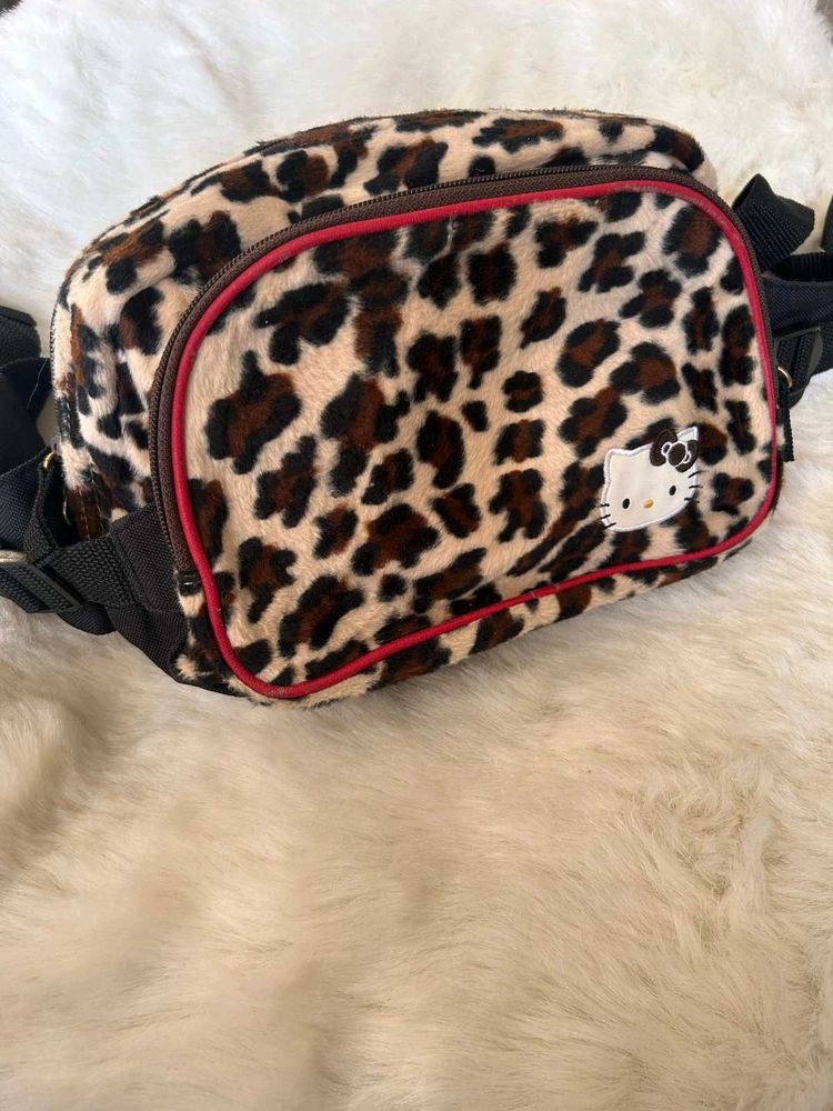 Hello Kitty Leopard Print Belt Bag
