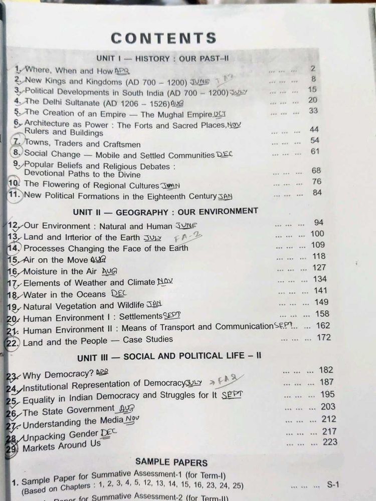 NCERT Class 7 S.St &amp; Science Books.