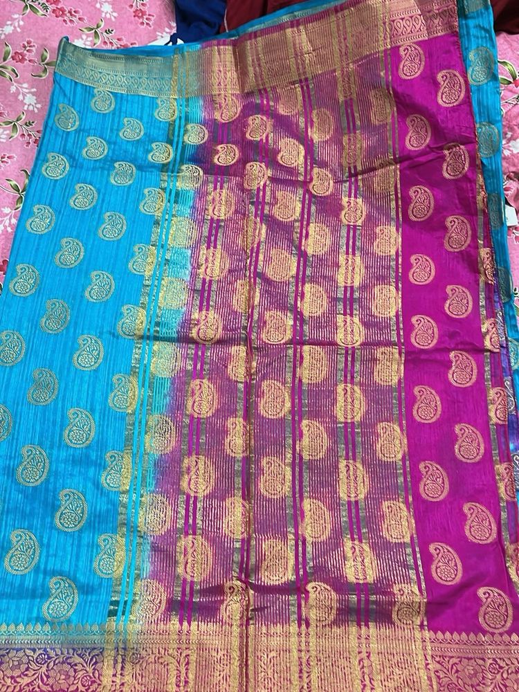 Elegant Silk Blend Saree