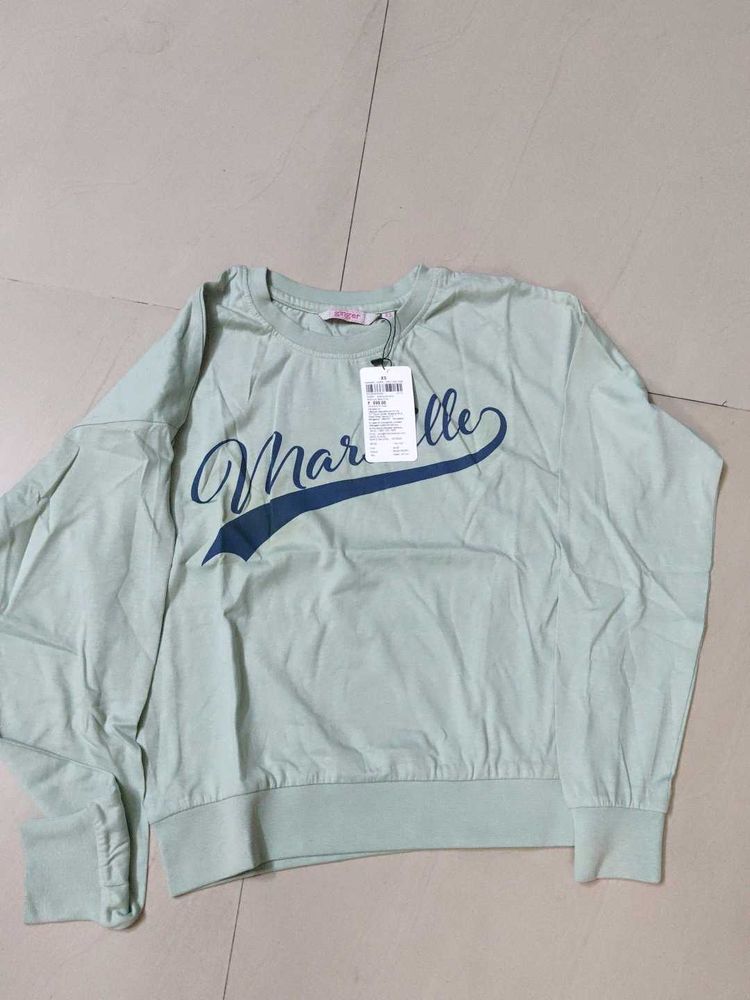 Ginger Printed Pullover Sweatshirt New With Tag