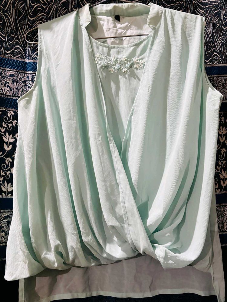 Mint Green Sleeveless Top