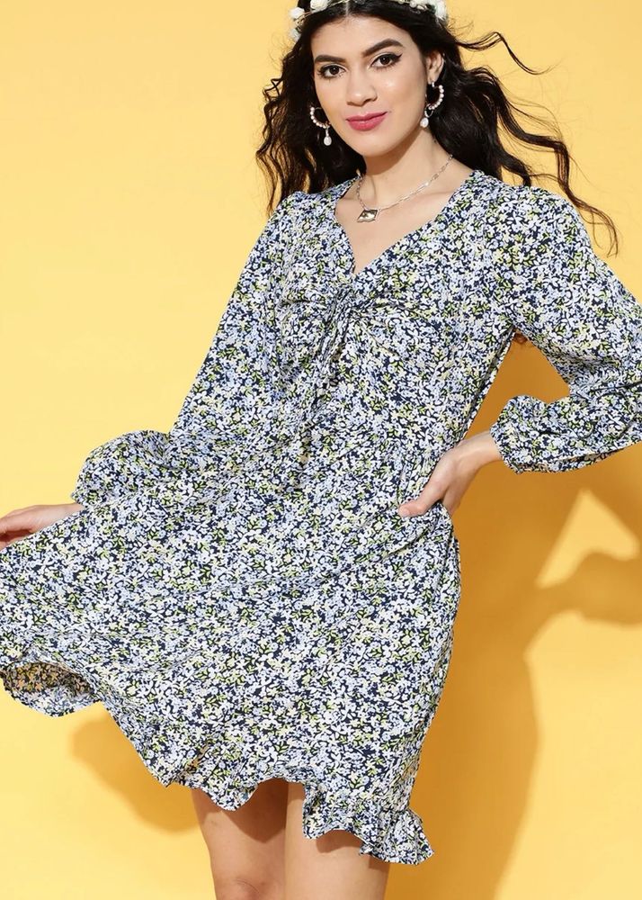 Floral Print Mini Dress