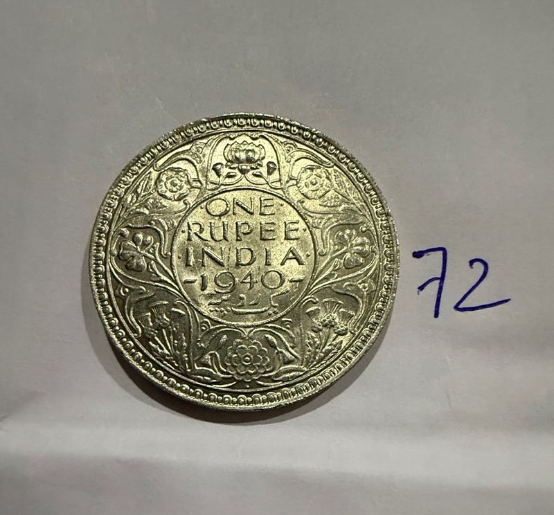 1 Re Silver 1940 George V1 Top Condition Rare