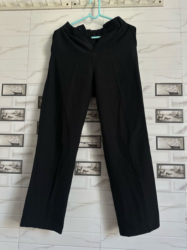 Black Wide Leg Trousers