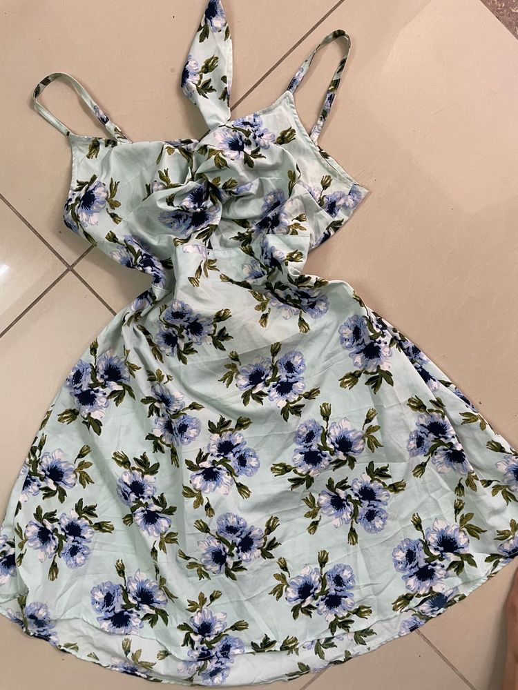 Floral Print Mini Dress