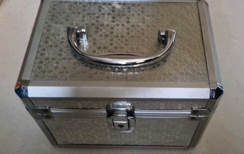 Vintage Silver Cosmetic Case