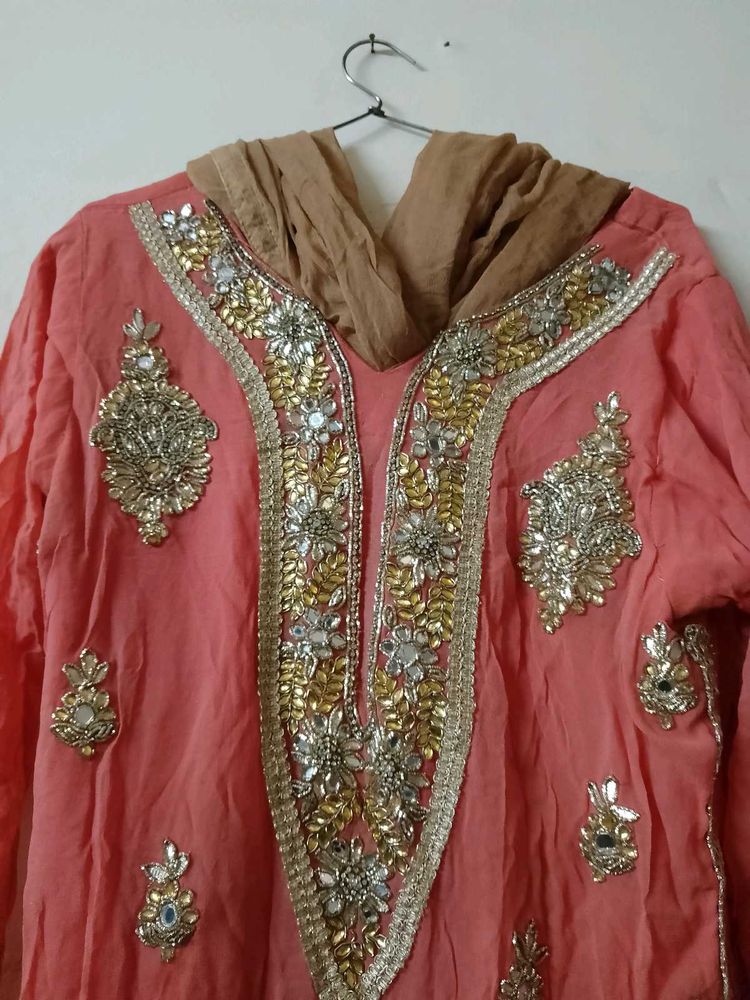 kurta plazo lahnga tipa dupatta