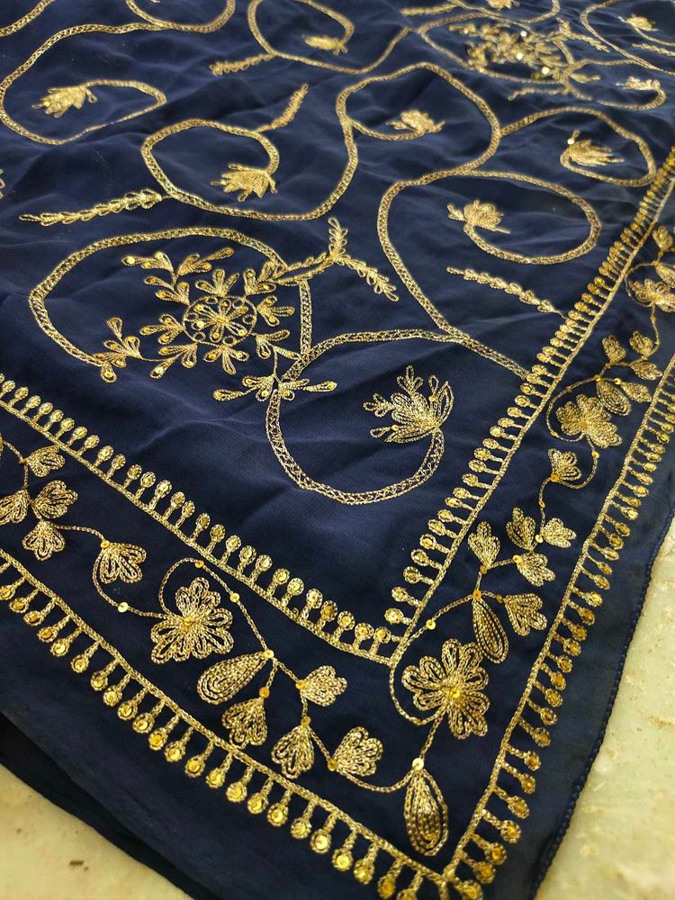 full saree have aari  tari work very beautifully