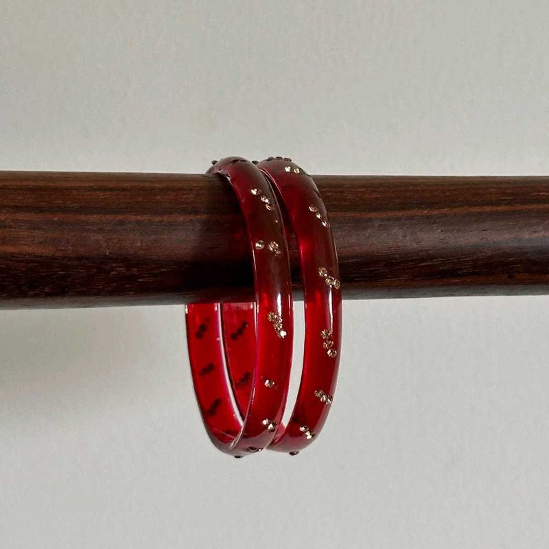 Resin Red Bangles