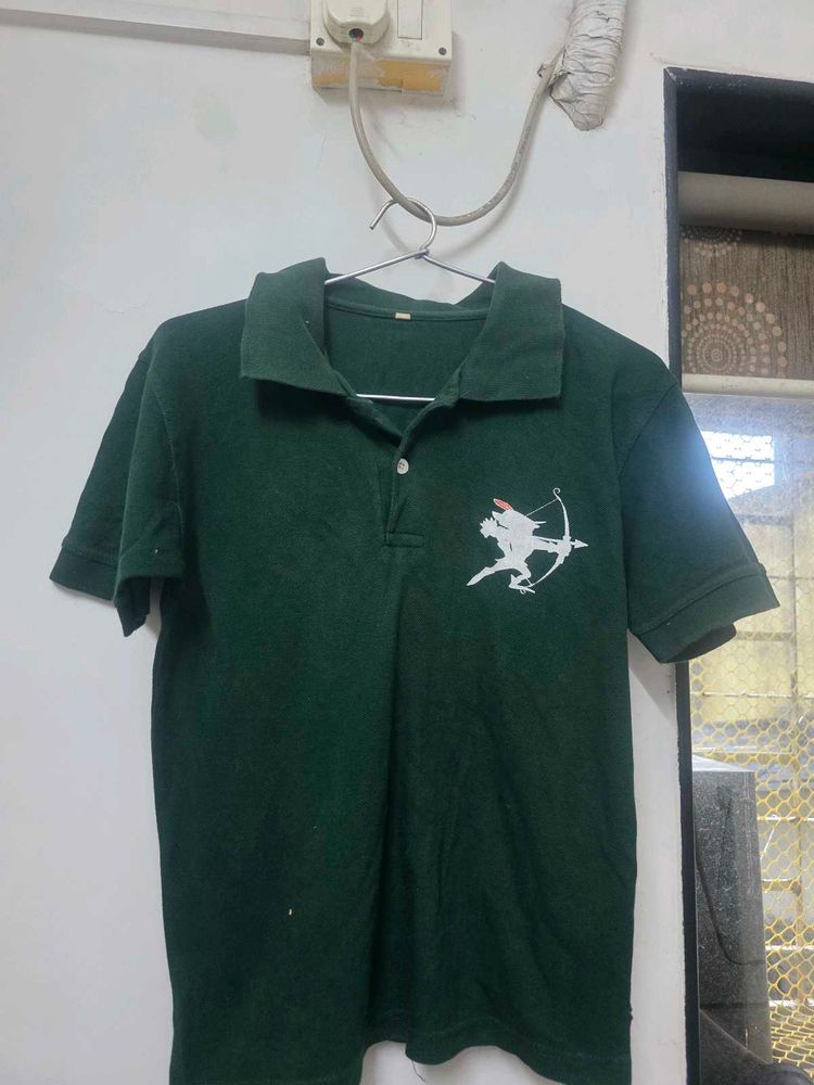 Vintage Green Polo Shirt