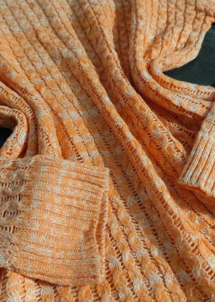 Peach Knit Sweater