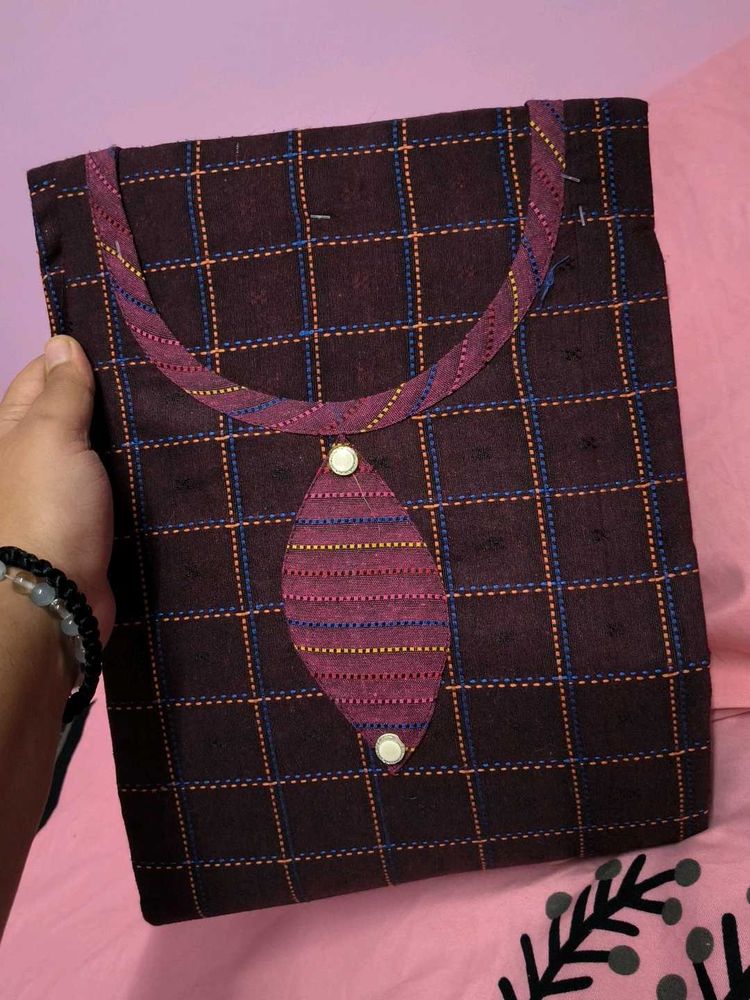 New Maroon Suit Set Semi-Stitched
