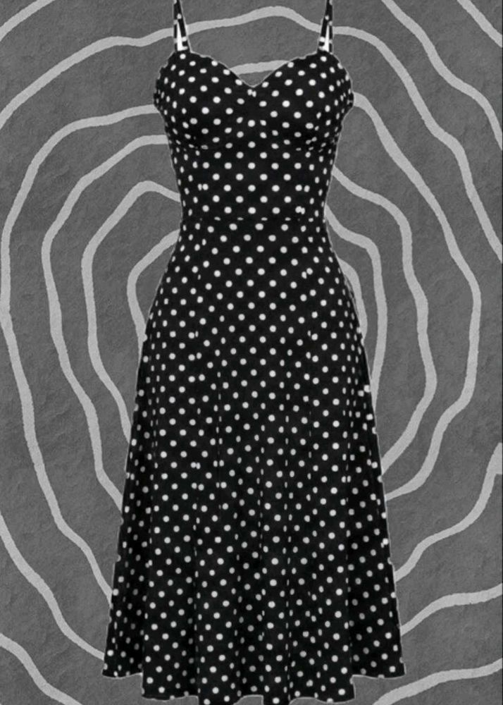 Polka Dot Fit &amp; Flare Dress