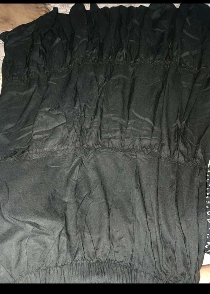 Elegant Black Ethnic Skirt