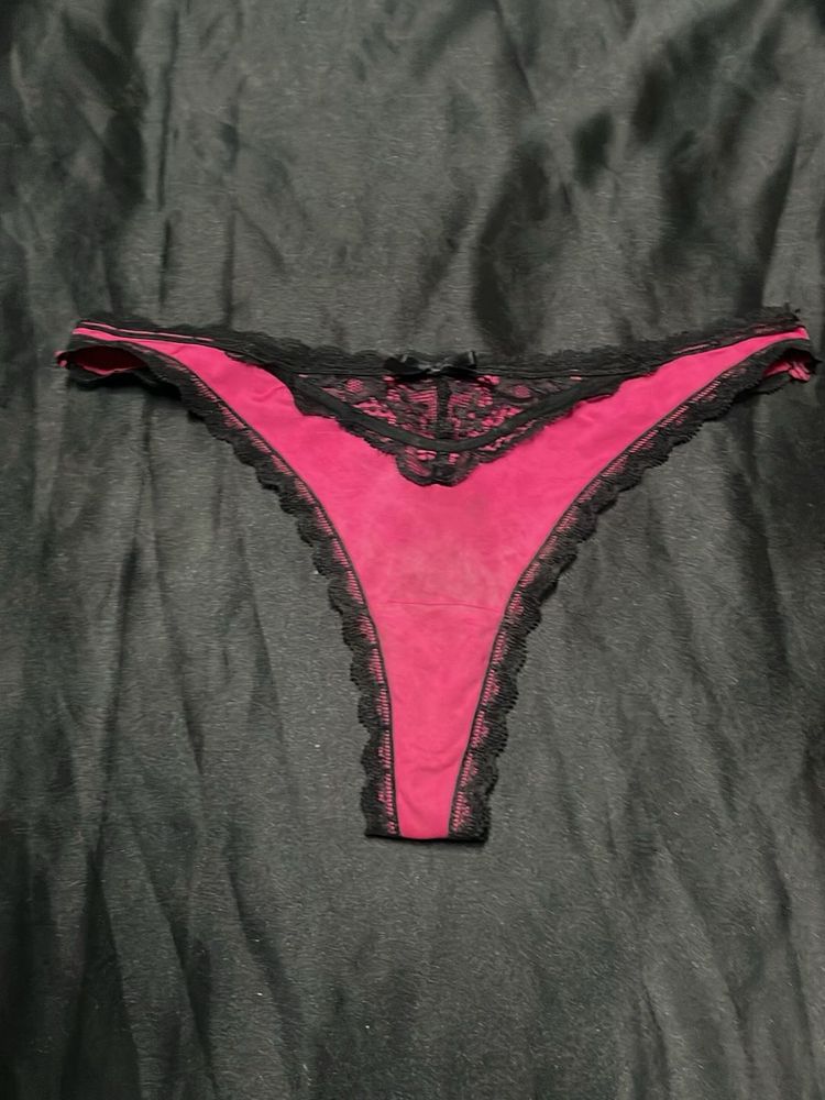 Pink Lace Thong