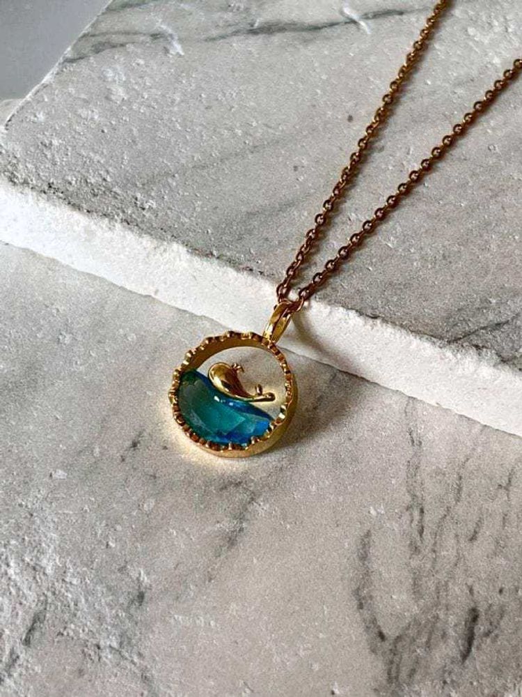 Wave Pendant Necklace